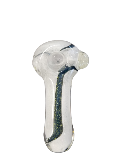 HAND PIPE THAT GLOW IN THE DARK WITH BLUE LINES