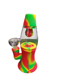 SILICONE WATER PIPE 3 PIECE  RED/GREEN/YELLOW