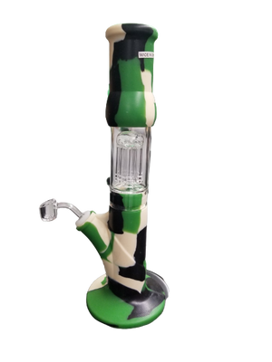 SILICONE WATER PIPE CHAMBER GLASS IN THE MIDDEL 18IN