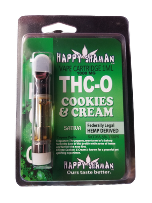 HAPPY SHAQMAN THC-O COOKIES & CREAM 1000MG 1 ML SATIVA