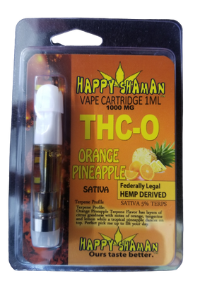 HAPPY SHAMAN THC-0 ORANGE PINEAPPLE 1000MG 1ML