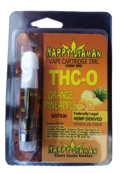 HAPPY SHAMAN THC-0 ORANGE PINEAPPLE 1000MG 1ML
