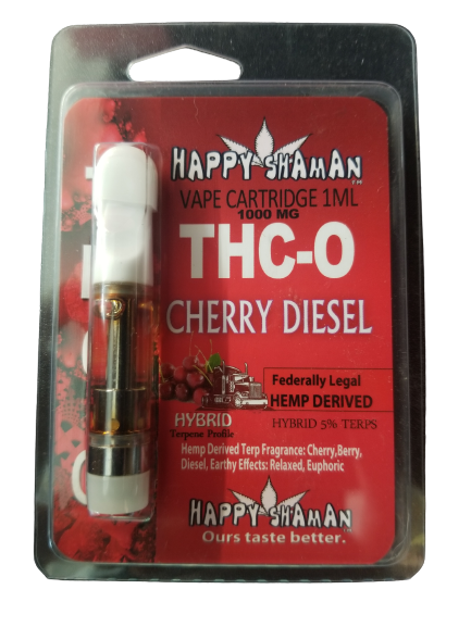 HAPPY SHAMAN THC-0 CHERRY DIESEL 1000MG 1 ML