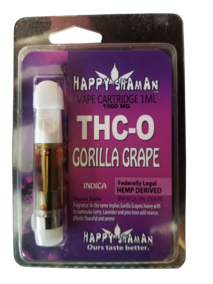 HAPPY SHAMAN DELTA 10/THC OGORILLA GRAPE 1ML INDICA