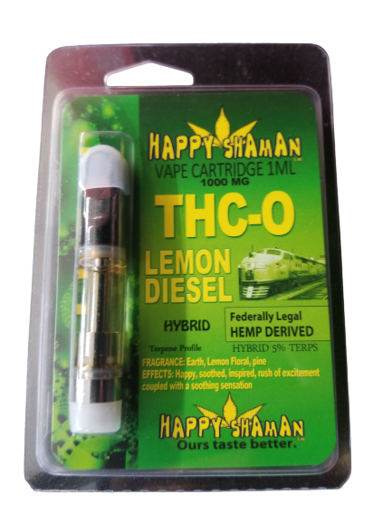 HAPPY SHAMAN THC-O LEMON DIESEL HYBRID 1000MG 1ML
