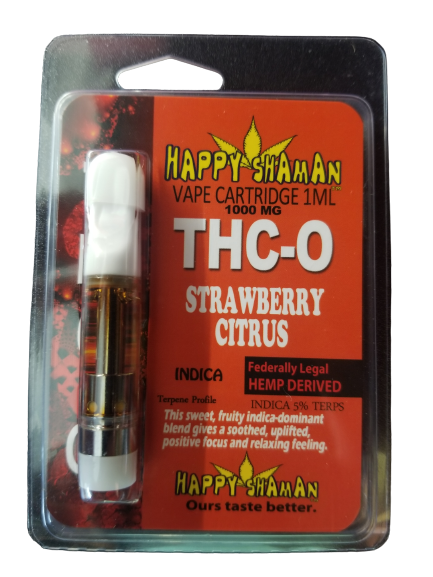 HAPPY SHAMAN THCO-0 STARWBERRY 1000 MG 1ML