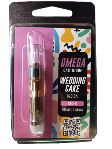 OMEGA CART THC-O 1G GR WEDDING CAKE
