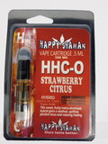 HAPPY SHAMAN VAPE CARTRIDGE .5ML 500MG:HHC-O  STRAWBERY CITRUS HYBRID