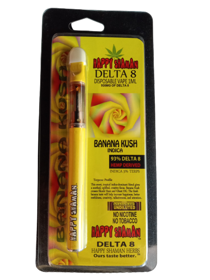 HAPPY SHAMAN DELTA8 CART & PEN BANANA KUSH