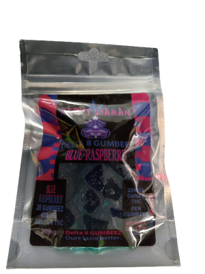 HAPPY SHAMAN D8 GUMBEEZ BLUE RASBERRY