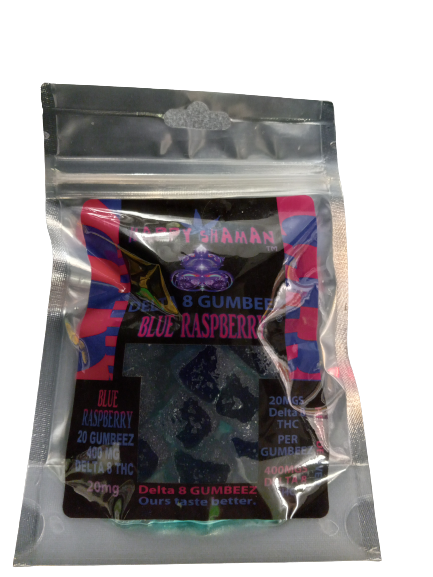 HAPPY SHAMAN D8 GUMBEEZ BLUE RASBERRY