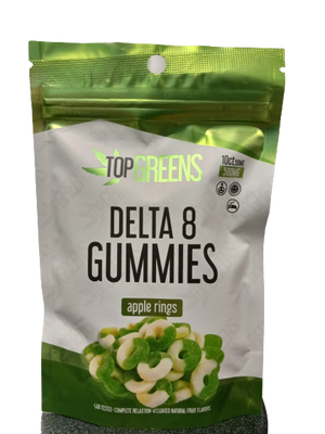 TOP GREENS DELTA 8 GUMMIES 500 MG APPLE RINGS