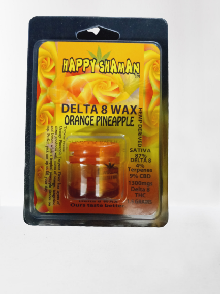 HAPPY SHAMAN D8 WAX ORANGE PINEAPPLE 1.5GM