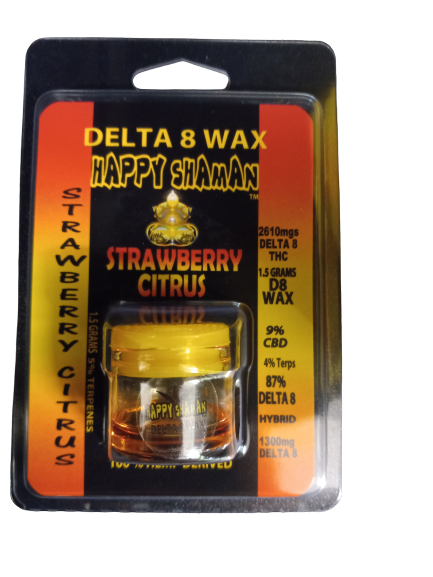 HAPPY SHAMAN D8 WAX STRAWBERRY CITRUS 1.5GM