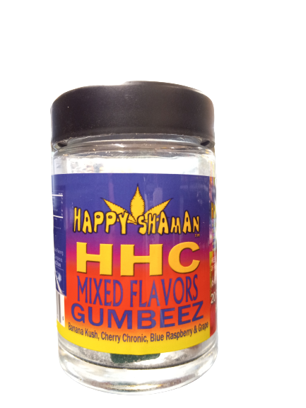 HAPPY SHAMAN HHC STRAWBERRY CITRUS / MIX FLAVORS. 20 PIECES OF 25 MG 500 MG