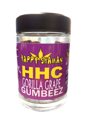 HAPPY SHAMAN HHC GORILLA GRAPE 20 PIECES OF 25 MG 500 MG