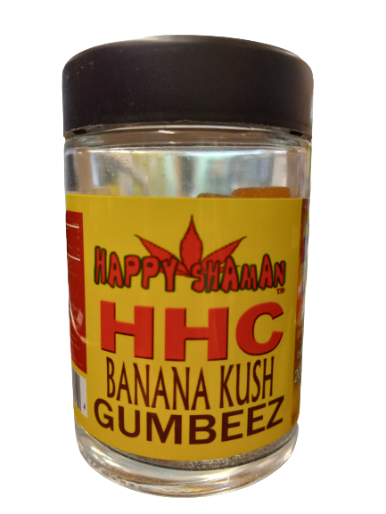 HAPPY SHAMAN HHC BANANA KUSH 20 PIECES OF 25 MG 500 MG