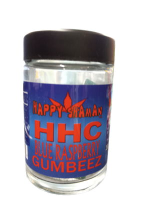 HAPPY SHAMAN HHC BLUE RASPBERRY 20 PIECES OF 25 MG 500 MG