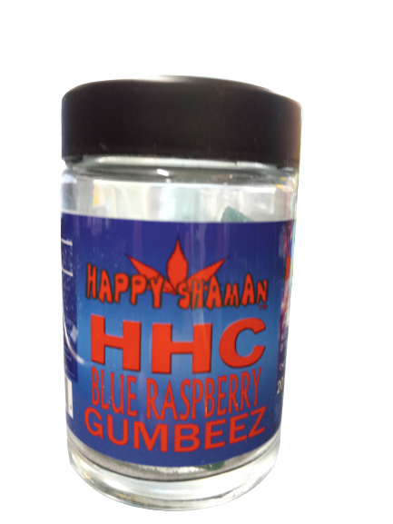 HAPPY SHAMAN HHC BLUE RASPBERRY 20 PIECES OF 25 MG 500 MG