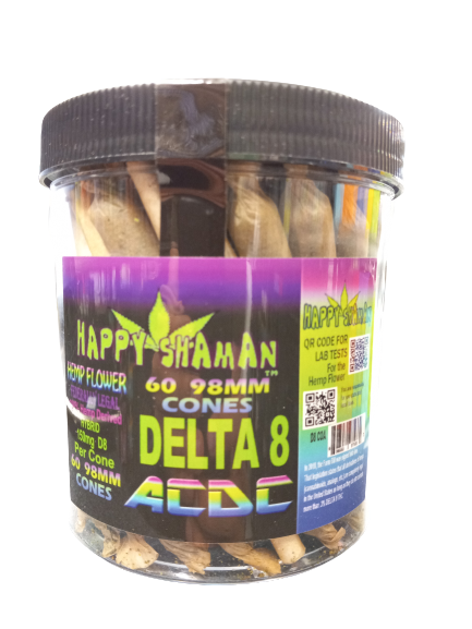 HAPPY SHAMAN PRE ROLL D8 60PCS-ACDC ELECTERA