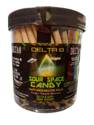 DELTA 8:HAPPY SHAMAN PRE ROLL D8 60PCS-SOUR SPACECANDY