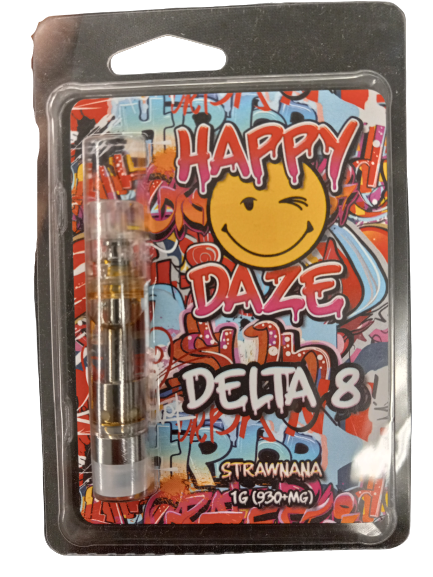 HAPPY DAZE 1 GRAM DELTA 8 STRAWNANA