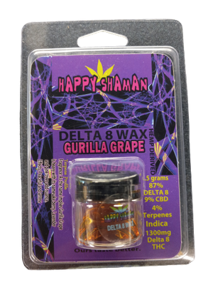 HAPPY SHAMAN D8 WAX GURILLA GRAPE1.5GM