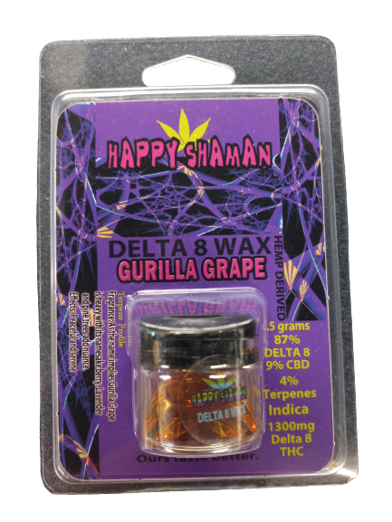 HAPPY SHAMAN D8 WAX GURILLA GRAPE1.5GM