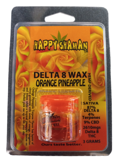 HAPPY SHAMAN D8 WAX ORANGE PINEAPPLE 3GM