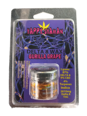 HAPPY SHAMAN D8 WAX GURILLA GRAPE 3GM