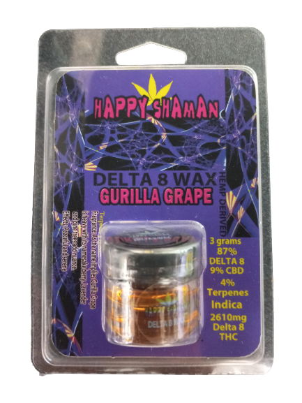 HAPPY SHAMAN D8 WAX GURILLA GRAPE 3GM