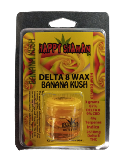 HAPPY SHAMAN D8 WAX BANANA KUSH 3GM