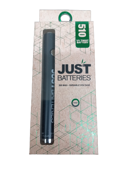 JUST BATTERIES:JUST BATTERIES 500mah VARIABLE VOLTAGE MATTE BLACK