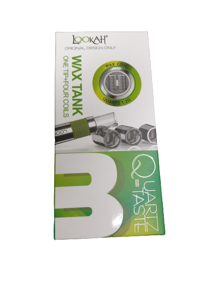LOOKAH WAX TANK 510 THREAD ATOMIZERS - 1 TIP AND 4 COILS B