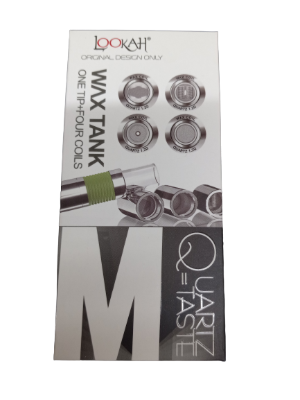 LOOKAH WAX TANK 510 THREAD ATOMIZERS - 1 TIP AND 4 COILS M