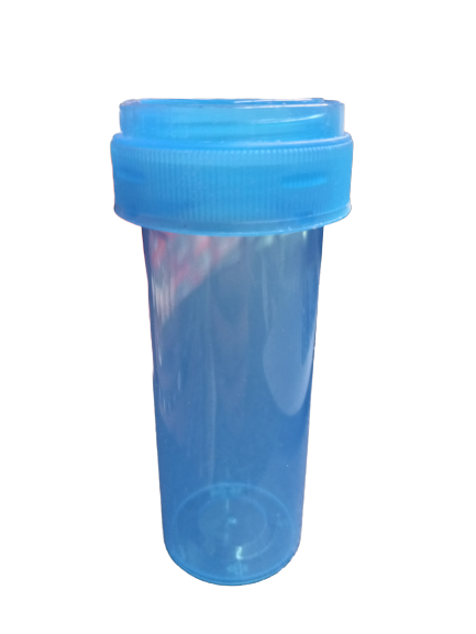 BLUE PLASTIC TUBE  16 DRAM