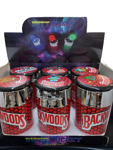 BUTT BUCKET LED ASHTRAY 6pcs