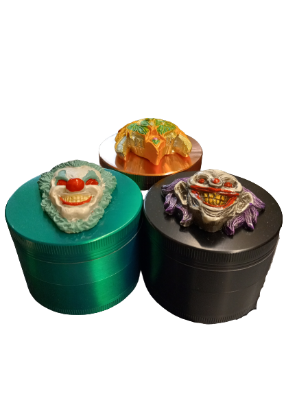 MIRAGE GRINDER 1303 4 LAYER ZINC ALLOY ASSORTED COLORS 63MM