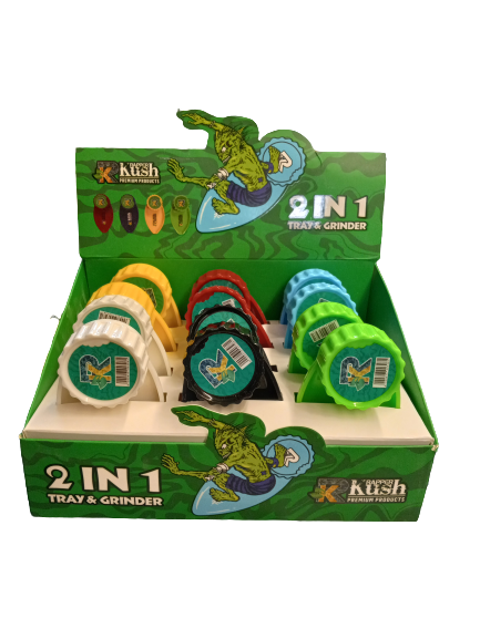 RAPPER KUSH 2 IN 1 TRAY & GRINDER