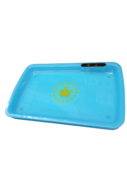 MIRAGE LIGHT UP ROLLING TRAY BLUE