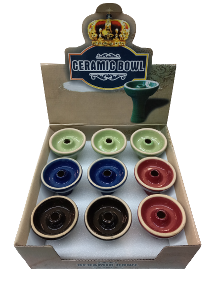 CERAMIC HOOKAH BOWLS / ASSORTED COLORS