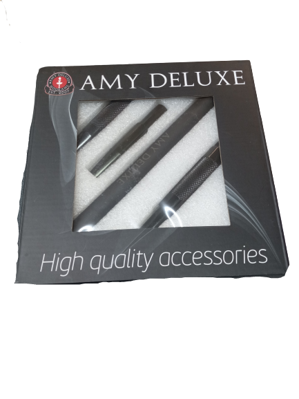 AMY DELUXE 56 INCH HOOKAH HOSE WITH ACCESSORIES - ASSORTED BLACK