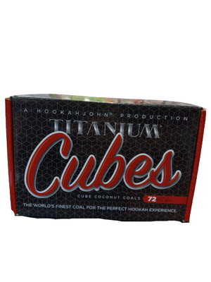 TITANIUM CUBES-COIL COCONUT COALS 72 PER BOX