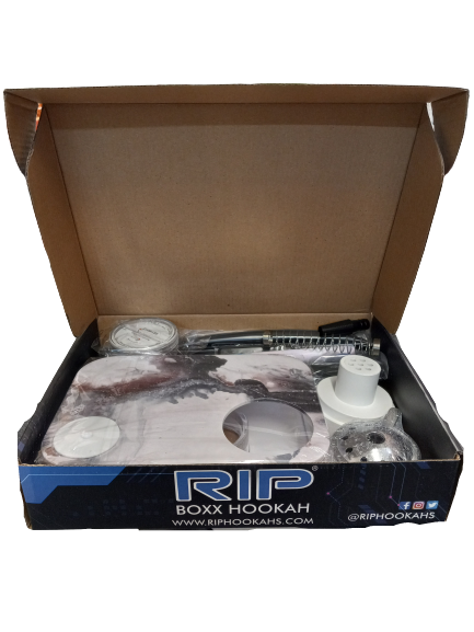 BOXX HOOKAH, [AH8-E] GREEN CALACA  RIP BRAND, 1 HOSE, COLOR BOX, LED LIGHT, HEAT MANAGMENT.