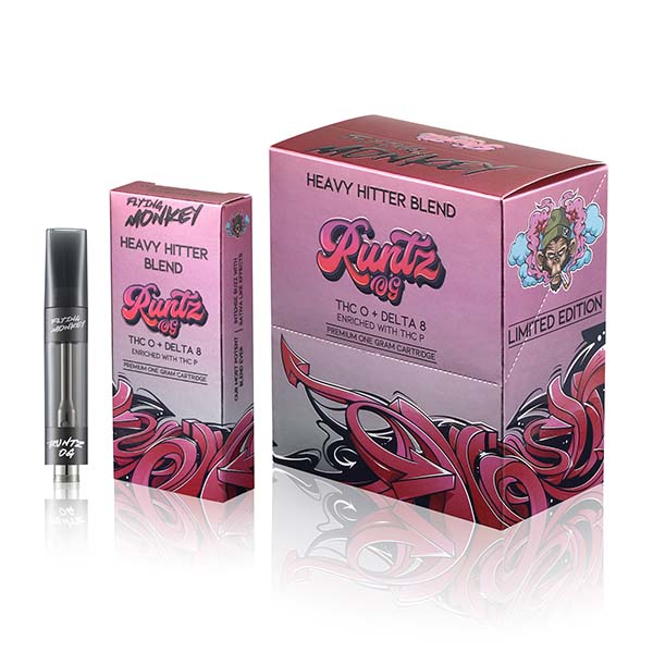 FLYING MONKEY RUNTZ OG THC O + DELTA 8 ENRICHED WITH THC P