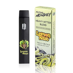 THC-O + DELTA 8 ENRICHED WITH THC P:FLYING MONKEY HEAVY HITTER BLEND LEMON HAZE  LIMITED EDITION