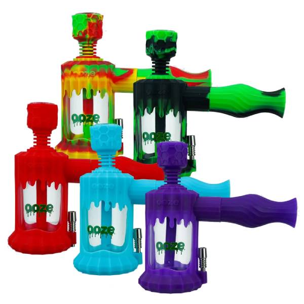 Ooze Clobb Silicone Water Pipe, Dab Rig & Nectar Collector