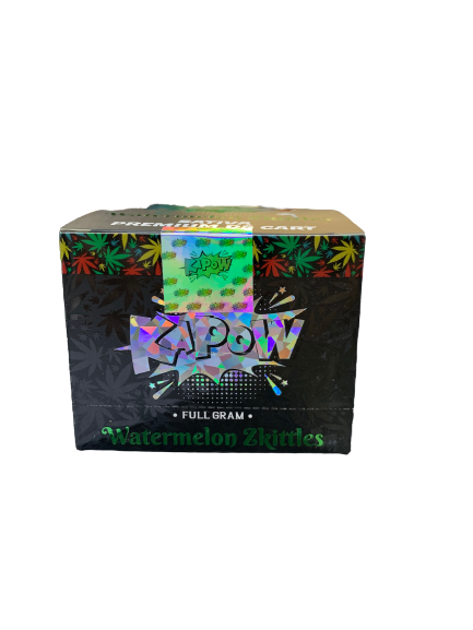 KAPOW WATERMELON ZKITTLES SATIVA PREMIUM D8 CART FULL GRAM