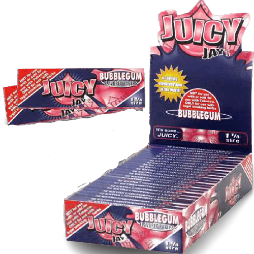 ROLLIG PAPERS:JUICY JAYS 1 1/4 BUBBLEGUM