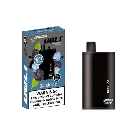 OMEGA BOLT 4000 PUFFS BLACK ICE
